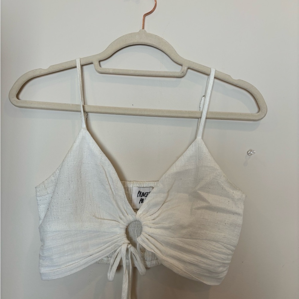 Princess poly white top
